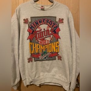 Vintage 1991 Minnesota Twins World Series champions crew neck